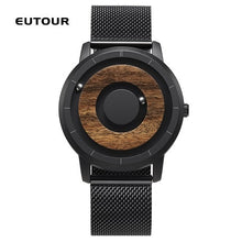 Load image into Gallery viewer, EUTOUR minimalist Novelty Wood Dial Scaleless Magnetic Watch Belt Natural Forest Fashion Men's Couple Watch