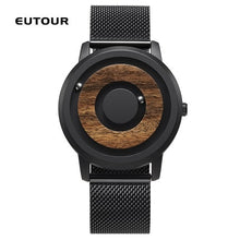 Load image into Gallery viewer, EUTOUR minimalist Novelty Wood Dial Scaleless Magnetic Watch Belt Natural Forest Fashion Men's Couple Watch