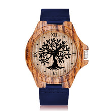 Load image into Gallery viewer, Imitation Wood Watch Men Women Quartz Imitate Wooden Watch Ostrich Deer Man Wristwatch Soft Leather Band Male Wrist Clock Reloj