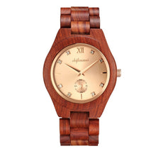 Load image into Gallery viewer, Shifenmei Wood Watch Women Luxury Brand Clock Quartz Wristwatch Fashion Ladies Bracelet Wooden Watches Female Relogio Feminino