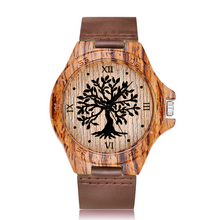Load image into Gallery viewer, Imitation Wood Watch Men Women Quartz Imitate Wooden Watch Ostrich Deer Man Wristwatch Soft Leather Band Male Wrist Clock Reloj
