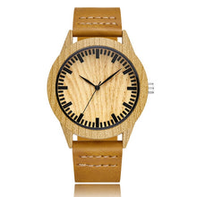 Load image into Gallery viewer, Imitation Wood Watch Men Women Quartz Imitate Wooden Watch Ostrich Deer Man Wristwatch Soft Leather Band Male Wrist Clock Reloj
