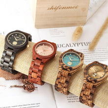 Load image into Gallery viewer, Shifenmei Wood Watch Women Luxury Brand Clock Quartz Wristwatch Fashion Ladies Bracelet Wooden Watches Female Relogio Feminino
